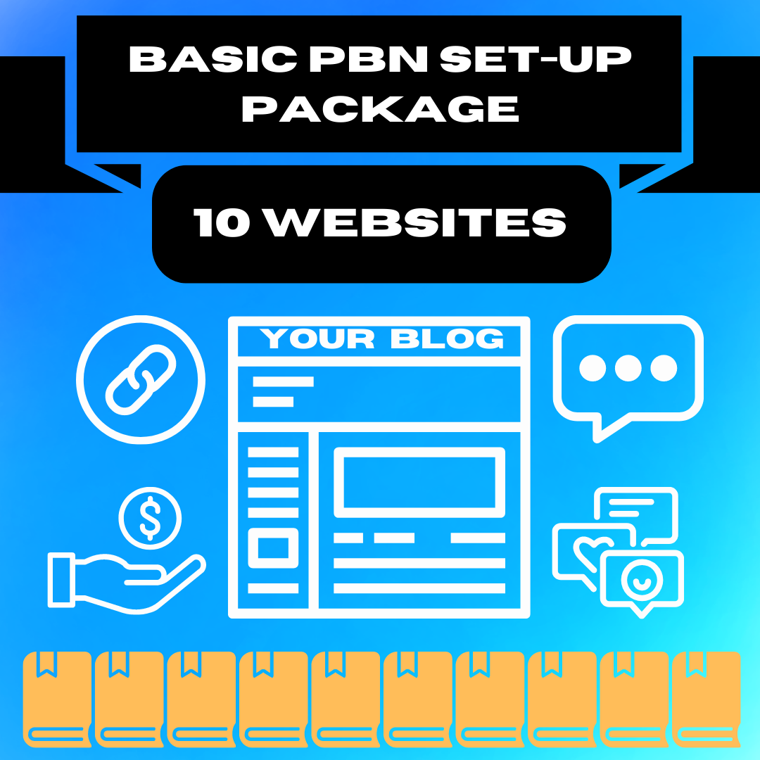 Basic PBN Set-up Package (10 Sites)
